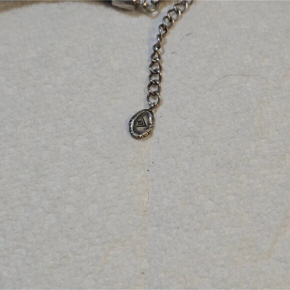 Silpada N3228 Nod to Mod Necklace .925 Sterling Silver Hammered 18"-20 Brutalist - Picture 7 of 7